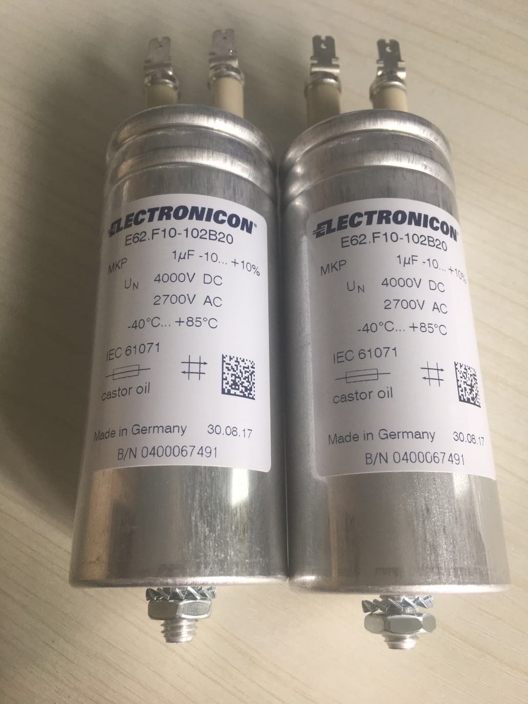 ELECTRONICON E62.F10-102B20 Capacitor  (12 Pieces)