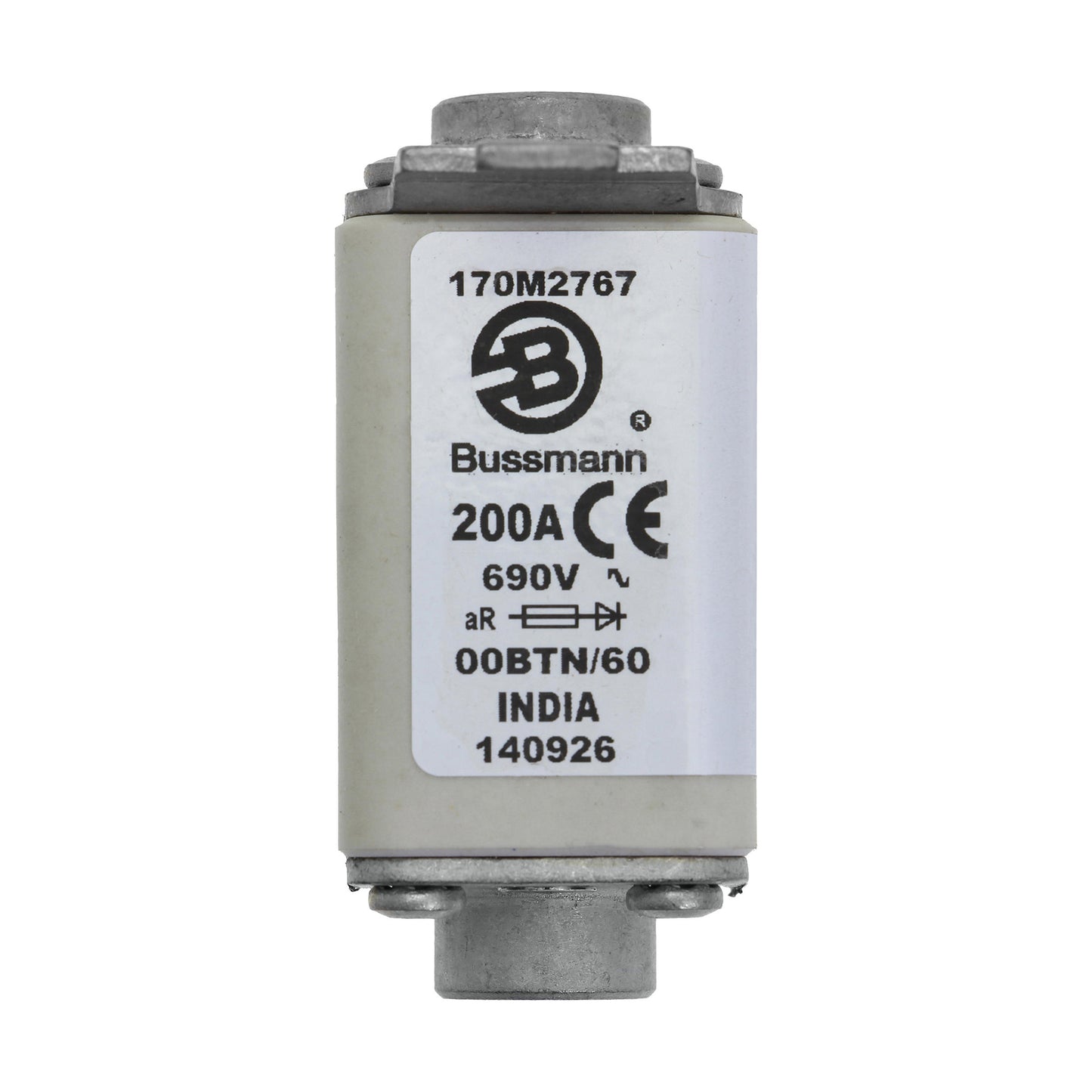 Bussmann 170L2767 80A 660V aR Fuses (6 Pieces)