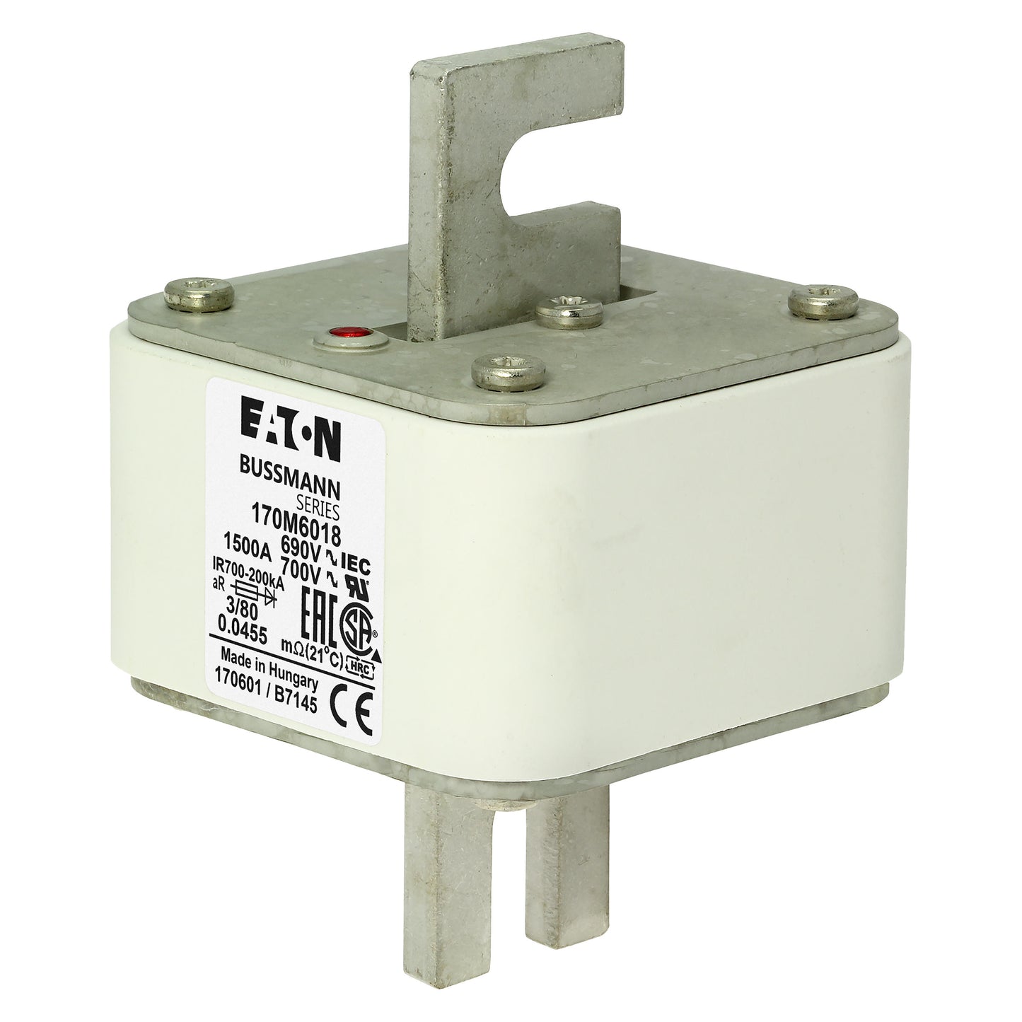 EATON 170M6018 Model code: FUSE 1500A 690V 3/80 AR UC (2 Pieces)