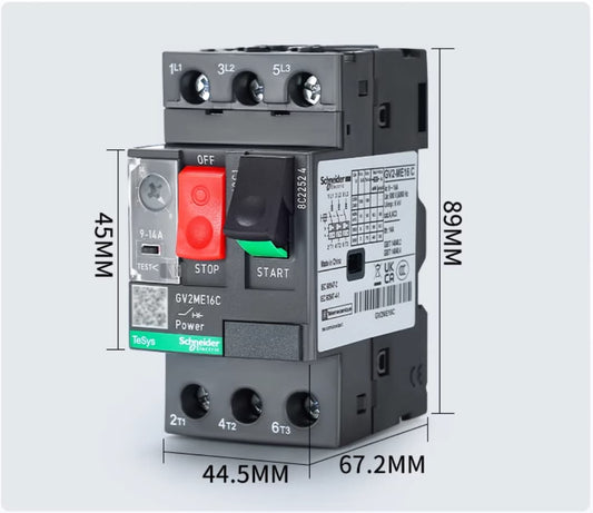 Schneider GV2-ME02C 0.16-0.25A Motor Circuit Breaker