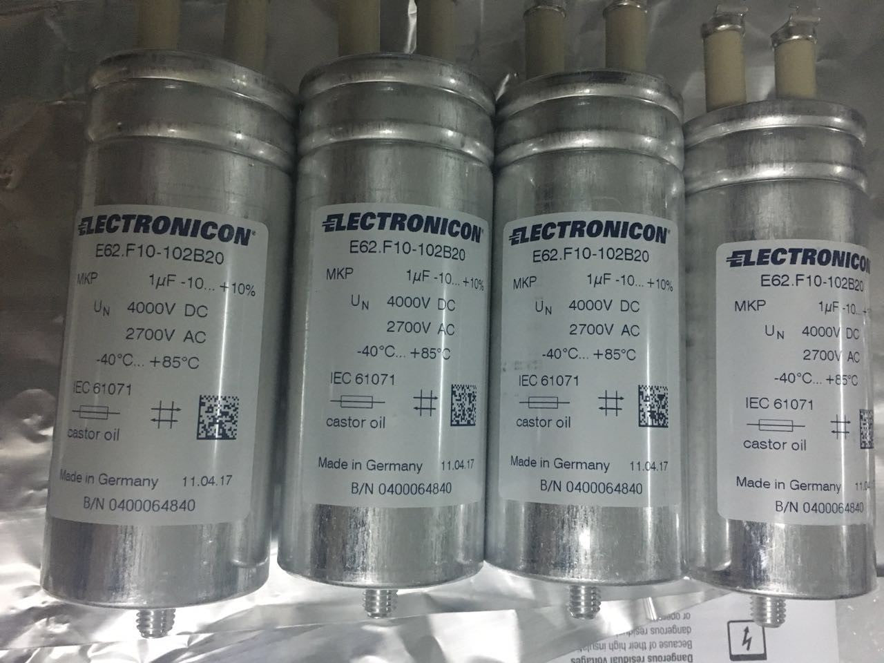 ELECTRONICON E62.F10-102B20 Kondensator (12 Stück)