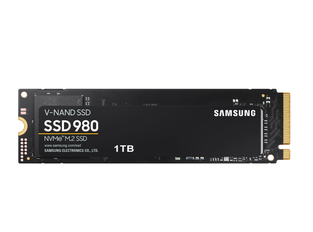 SAMSUNG 980 SSD 1 TB PCle 3.0x4, NVMe M.2 2280, internes Solid-State-Laufwerk, Speicher für PC, Laptops, Gaming und mehr, HMB-Technologie, intelligentes Turbowrite, Geschwindigkeiten von bis zu 3.500 MB/s, MZ-V8V1T0B/AM