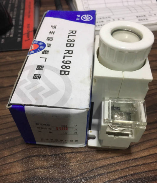 HUFENG 63A 380V Fuse Base for RO26 20-63A D02 Fuses (RL8B-63, RL98-63)