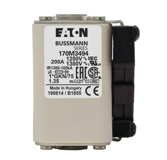 EATON 170M3494 200A 1250V Fuses (2 Pieces)