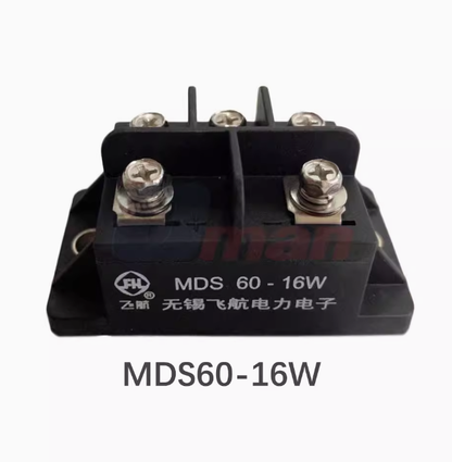 Thyristor-Gleichrichtermodul: MDS60-16W (Montagemaße 70 x 36) (3 Stück)