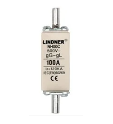 LINDNER NH00C NH000 63A 500V 120KA Fuses (6 Pieces)