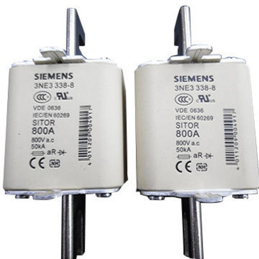 Siemens 3NE3338-8 800A 1000Vac aR Fuses (3 Pieces)