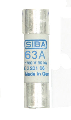 SIBA 5020106 Sicherung – 32 A 700 V DC (14 x 51 mm) / SIBA 5020106 Sicherungen – 10 A, 12 A, 16 A, 20 A, 40 A, 50 A, 63 A 700 V DC (14 x 51 mm)