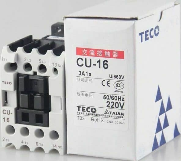 TECO CU-16 220VAC Contactor