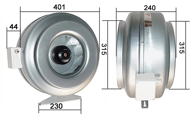 Duct Fan Ventilator CDF-315 (2 Pieces)