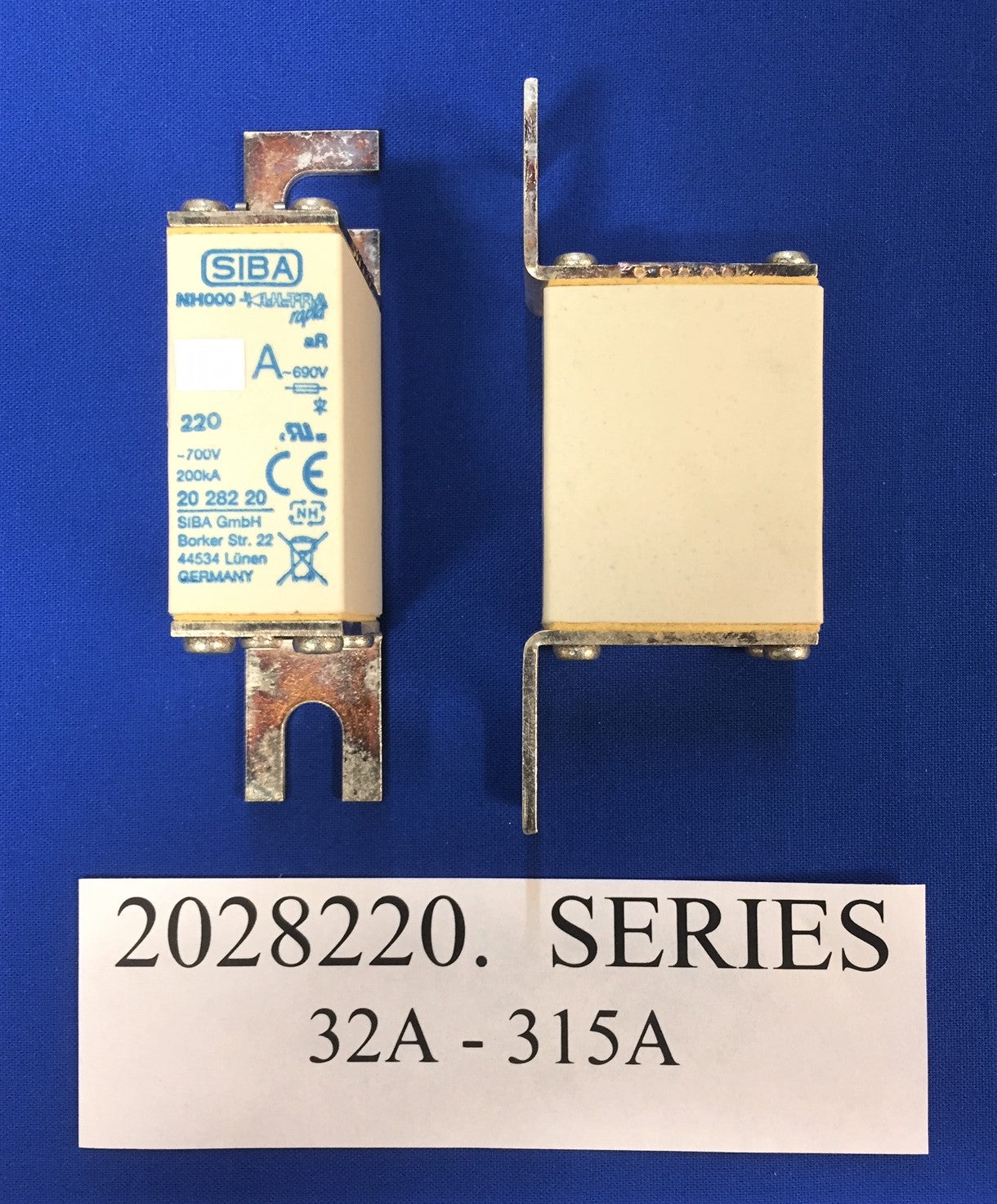 Siba NH000 32A 690V/700V 200KA 2028221 Sicherungen