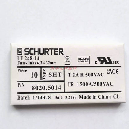 Schurter SHT 6.3x32 10A, 400-500 VAC, 400 VDC (10 Pieces)