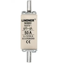 LINDNER NH00C NH000 63A 500V 120KA Fuses (6 Pieces)