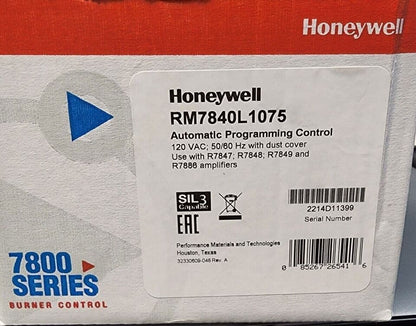 Honeywell RM7840L1075 burner control