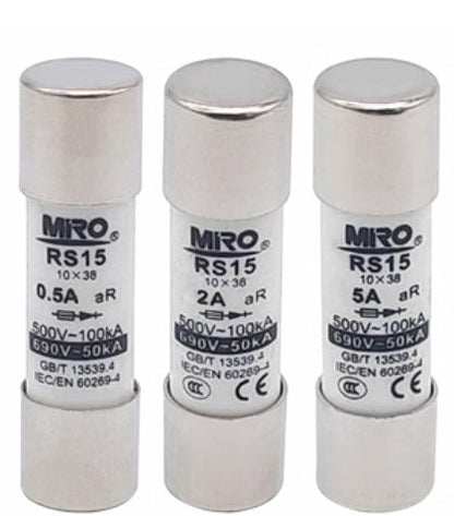 MRO RS15 aR 32A 500V/690V Fuses (12 Pieces)