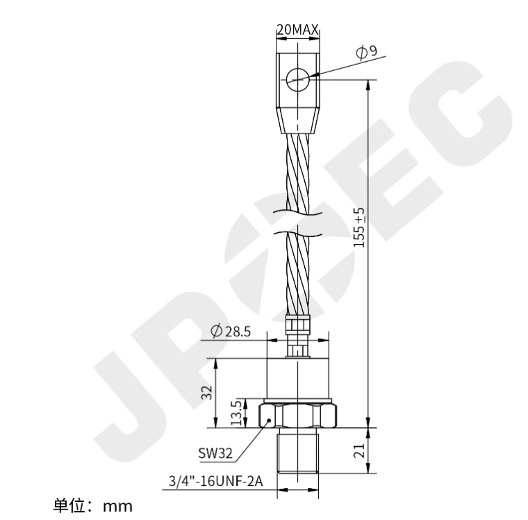 Rotating diode control tube: 300UR60A (5 Pieces)