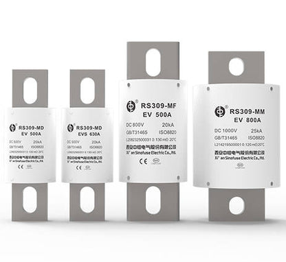 SINOFUSE RS309-MD-EVS 100A-D 500VDC Sicherungen (3 Stück)