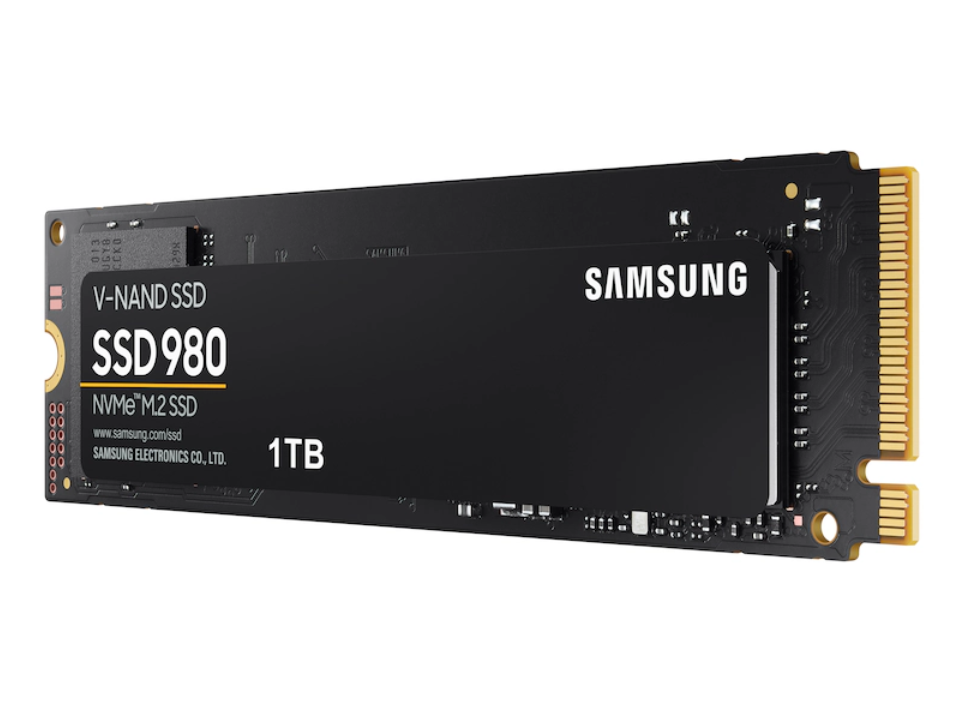 SAMSUNG 980 SSD 1 TB PCle 3.0x4, NVMe M.2 2280, internes Solid-State-Laufwerk, Speicher für PC, Laptops, Gaming und mehr, HMB-Technologie, intelligentes Turbowrite, Geschwindigkeiten von bis zu 3.500 MB/s, MZ-V8V1T0B/AM