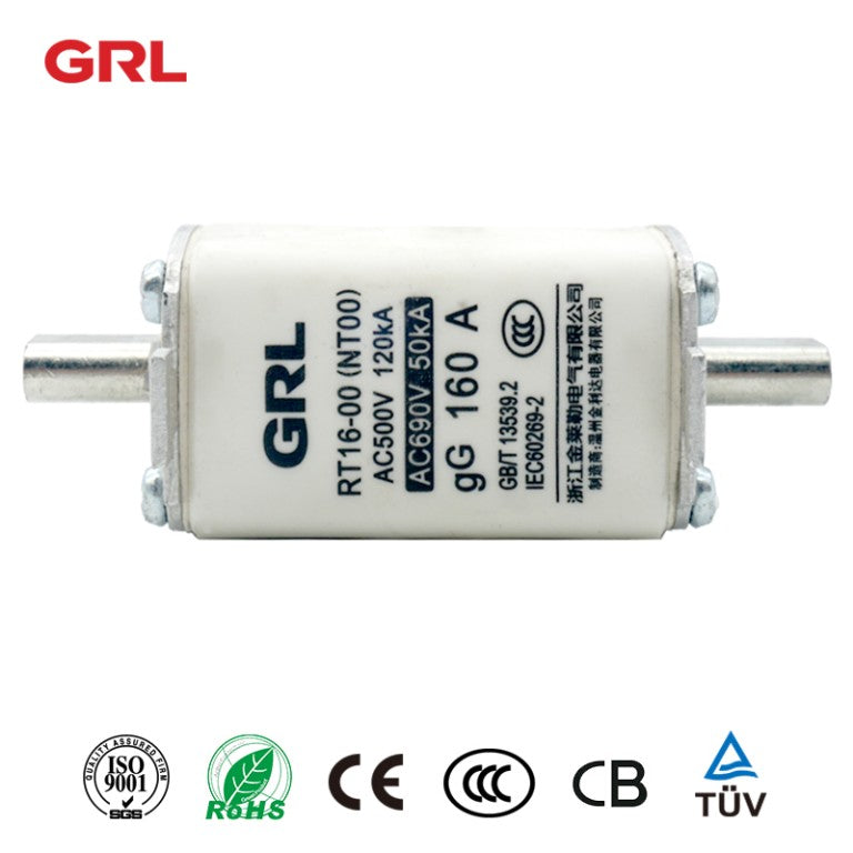 Elemento fusible GRL NH00 RT16-00 (150 piezas)/interruptor de desconexión con fusible trifásico 160A DNH1-160/30G DN31001 (50 piezas)