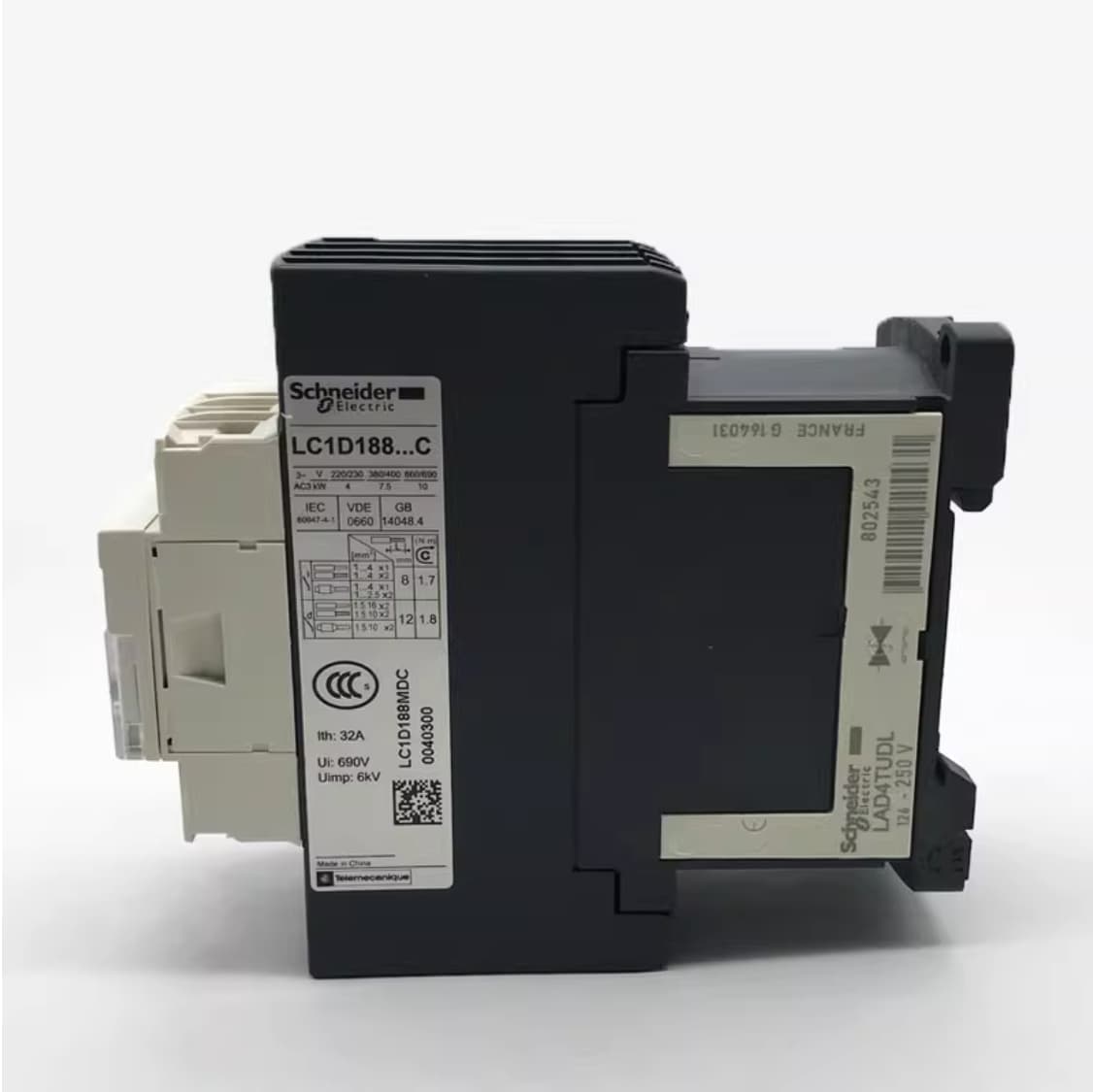 Schneider LC1D188 Four-pole Contactor