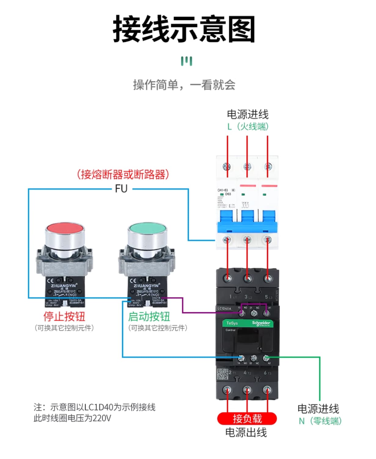 Contactor Schneider LC1D09