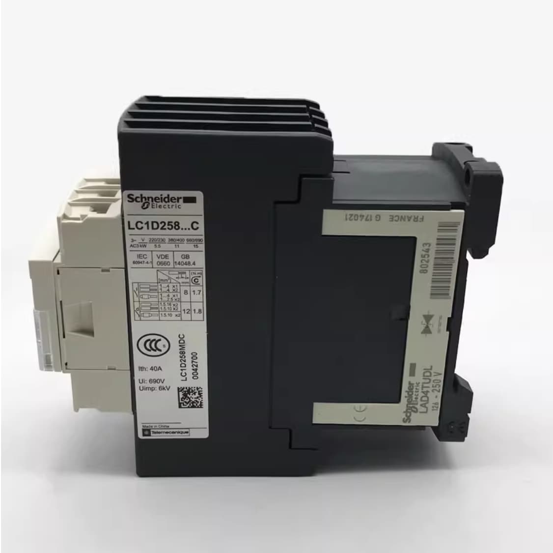 Schneider LC1D188 Four-pole Contactor