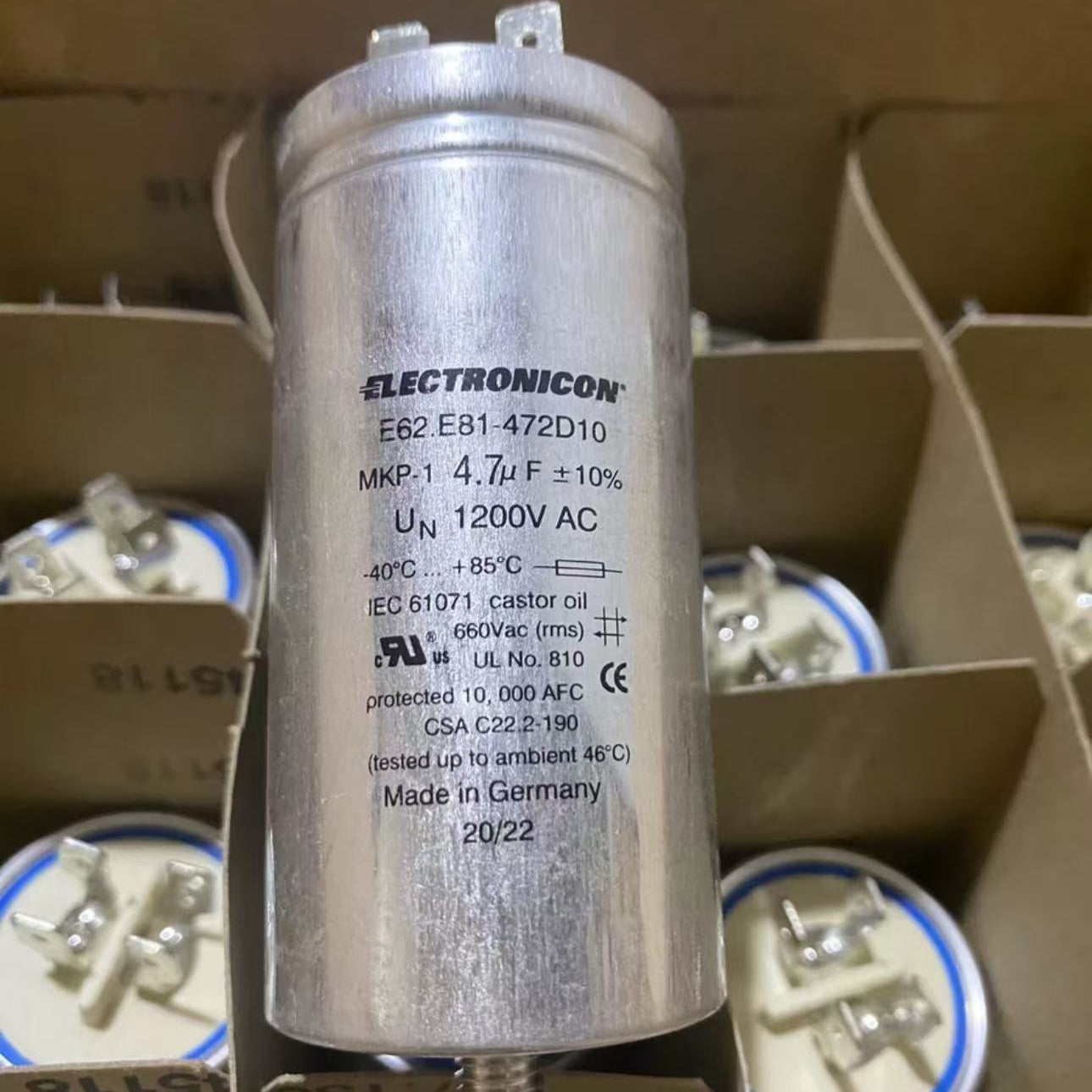 ELECTRONICON E62.E81-472D10 4,7UF 12000V Kondensator (12 Stück)