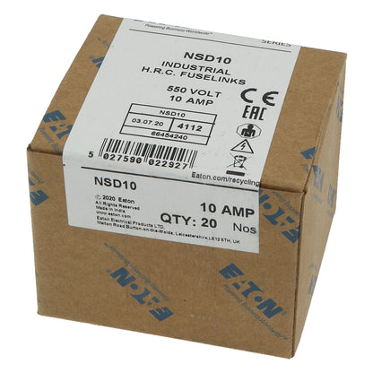 Bussmann NSD10 10A 550V gG BS88 Fuses