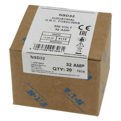 Bussmann NSD32 32A 550V gG BS88 Fuses