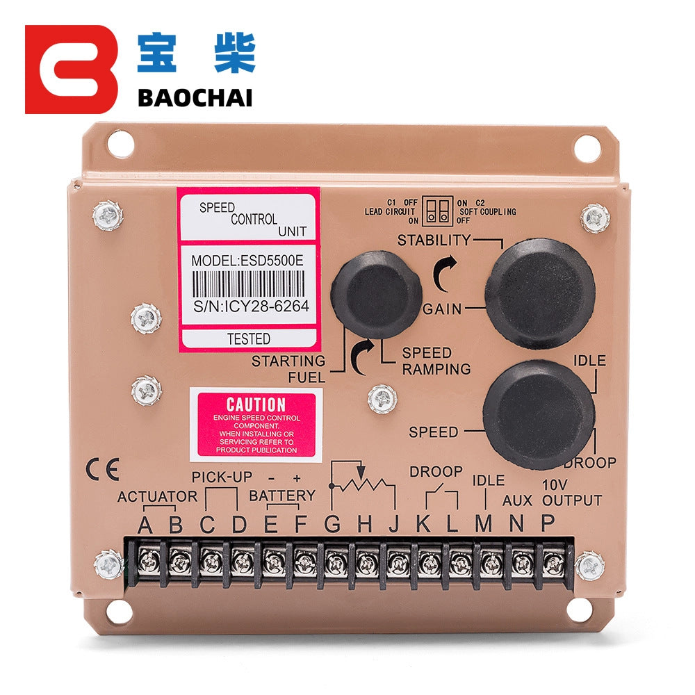 BAOCHAI GAC ESD5500E DC Regulador electrónico Controlador de velocidad del grupo electrógeno diesel