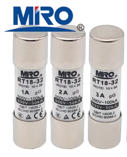 MRO RT18-32 R015 0.5A 500V/690V gG 10*38 Fuses (20 Pieces)