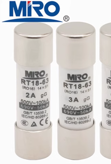 MRO R016 RT18-63 500V/690V 1A-63A 14*51 gG Fuses (10 Pieces)