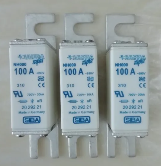 Fusibles Siba NH000 100A 690V 2029221 aR