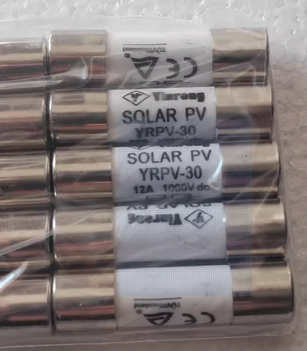 Yinrong YRPV-30 1000VDC 30A 10*38mm Fuses (10 Pieces)