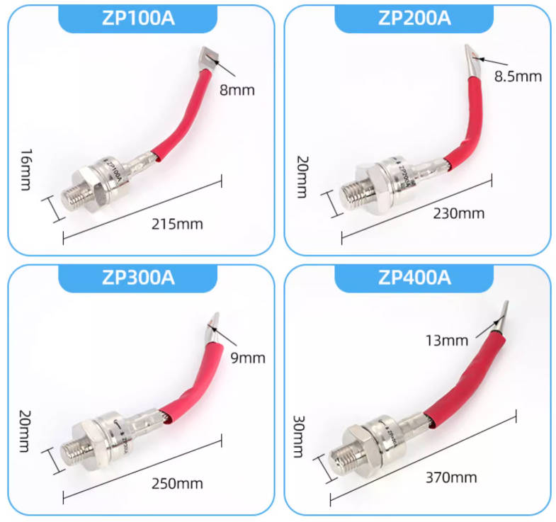 Thyristor-Steuerröhre: ZP30A 200-2000 V verdrahtet (10 Stück)