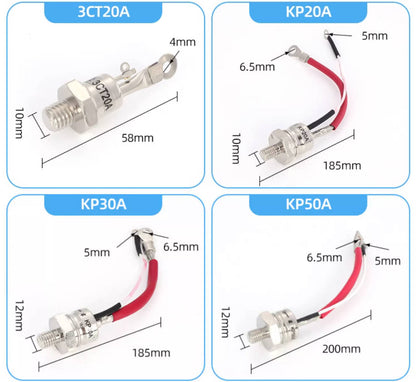 Thyristor control tube :  KP300A 200-2000V (10 Pieces)