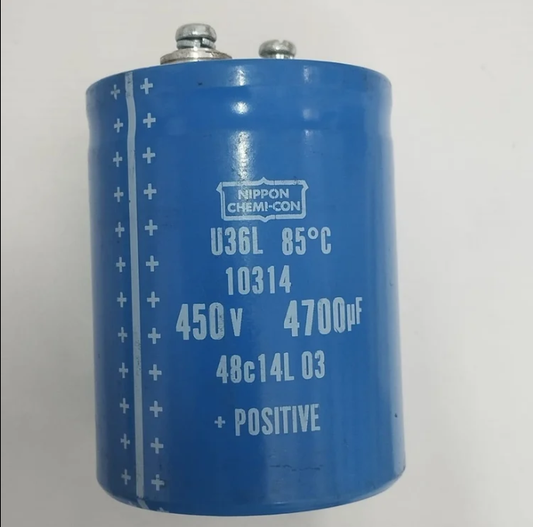 NIPPON CHEMI-CON U36L 10314 450V 4700UF Capacitor (12Pieces)