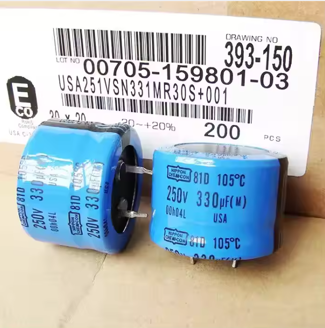 NIPPON 251vsn331mr30s 81D 250V 330UF 105℃ Capacitor (24Pieces)