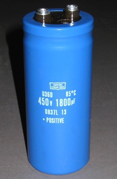 NIPPON U36D 450V 1800UF 85℃ Capacitor (12Pieces)