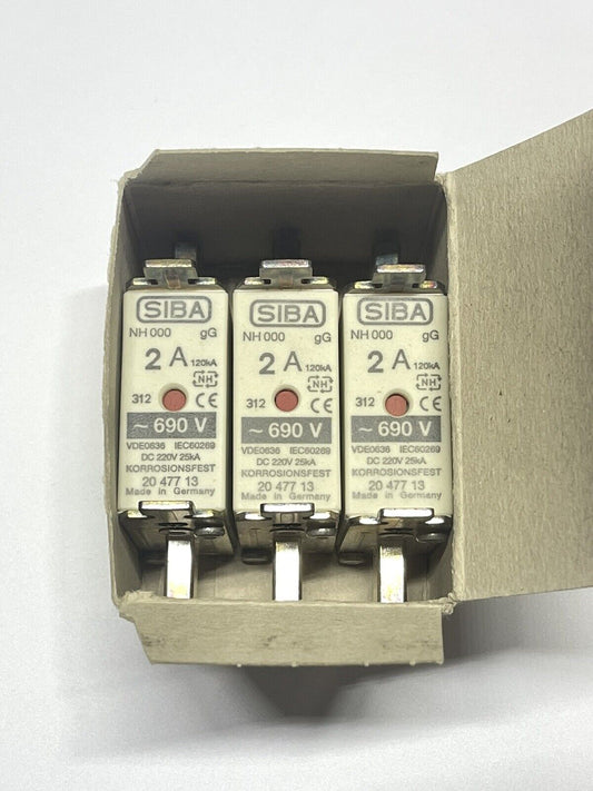 Siba NH000 2A 2047713 aR Fuses