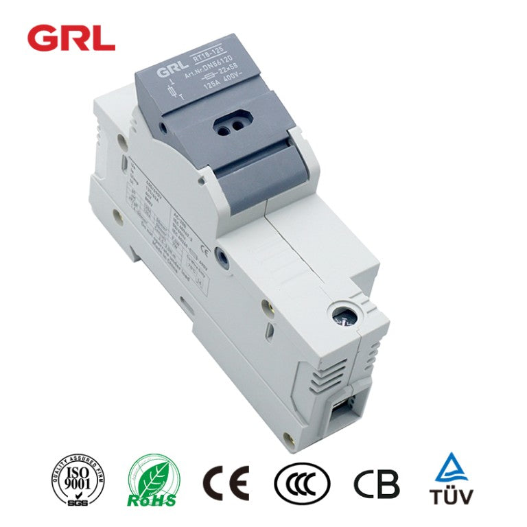 GRL RT18-125 fuse size 22*58 din rail mount fuse holder